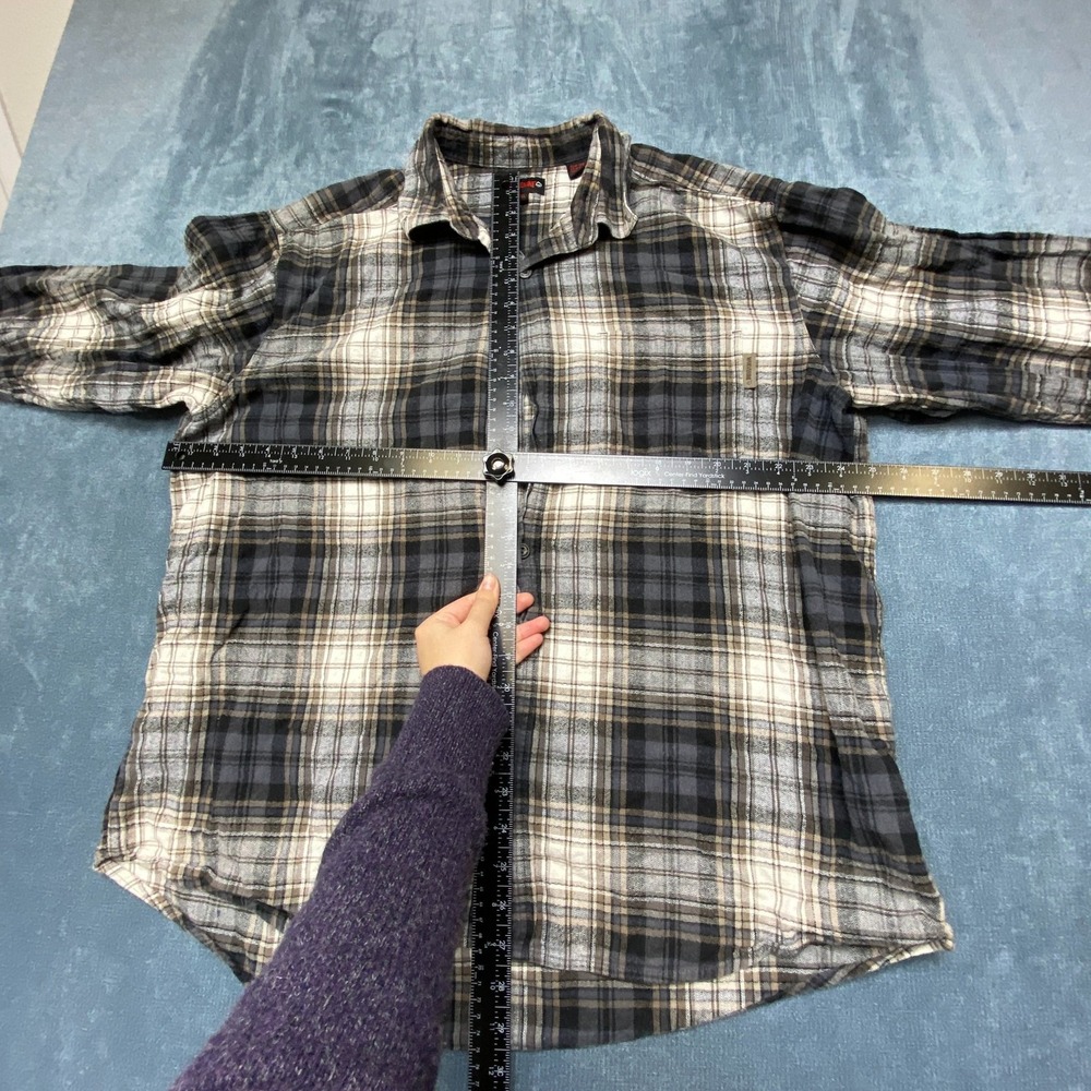 Wolverine Flannel Shirt Mens 2XL Multi Plaid Cotton Casual Button Up Outdoor - Picture 6 of 13